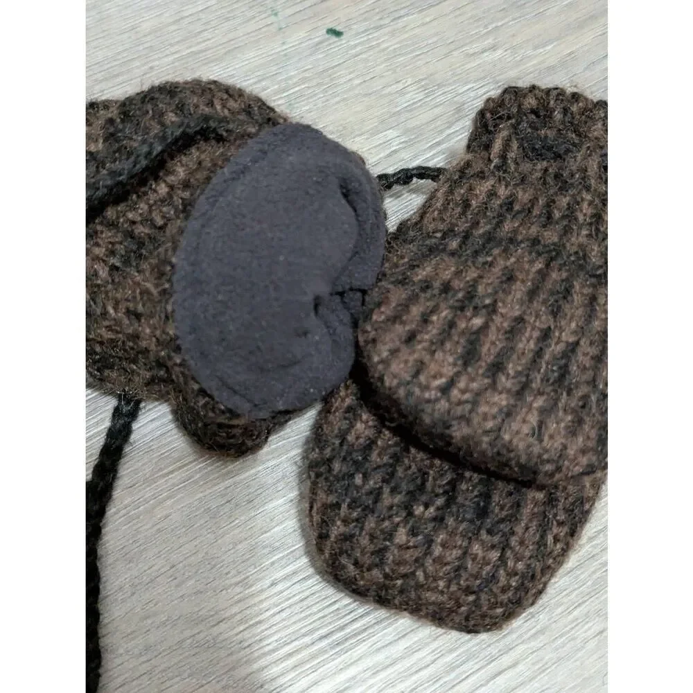 Nirvana designs kid's monkey wool mittens